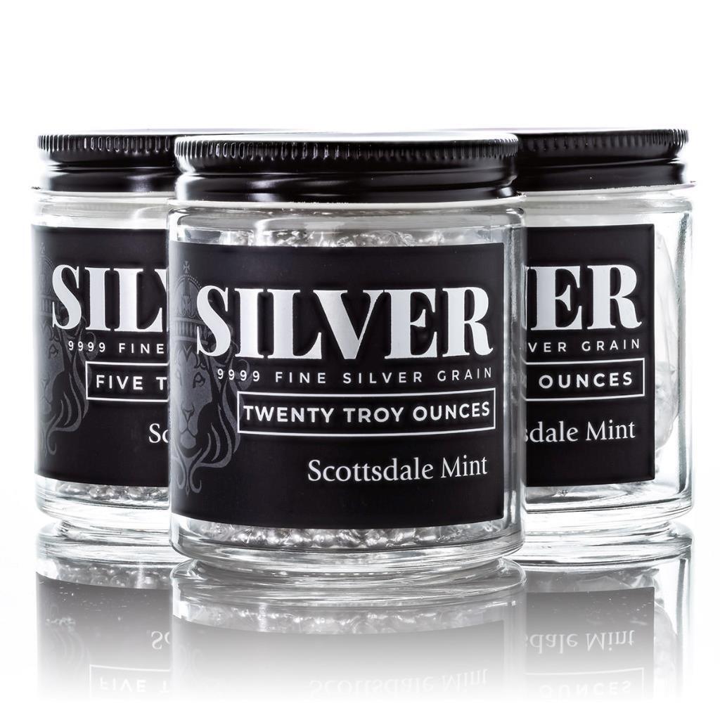 5 oz Silver Shot .9999 Fine Silver in Jar for Casting or Pouring 5 oz Silver Shot .9999 Fine Silver in Jar for Casting or Pouring