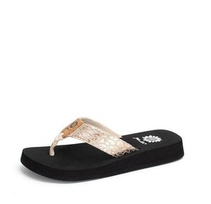 leopard print yellow box flip flops