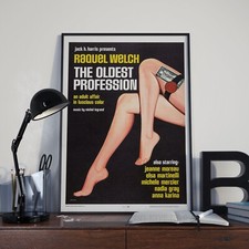 Vintage Raquel Welch The Oldest Profession Movie Film Poster Print Picture A3 A4