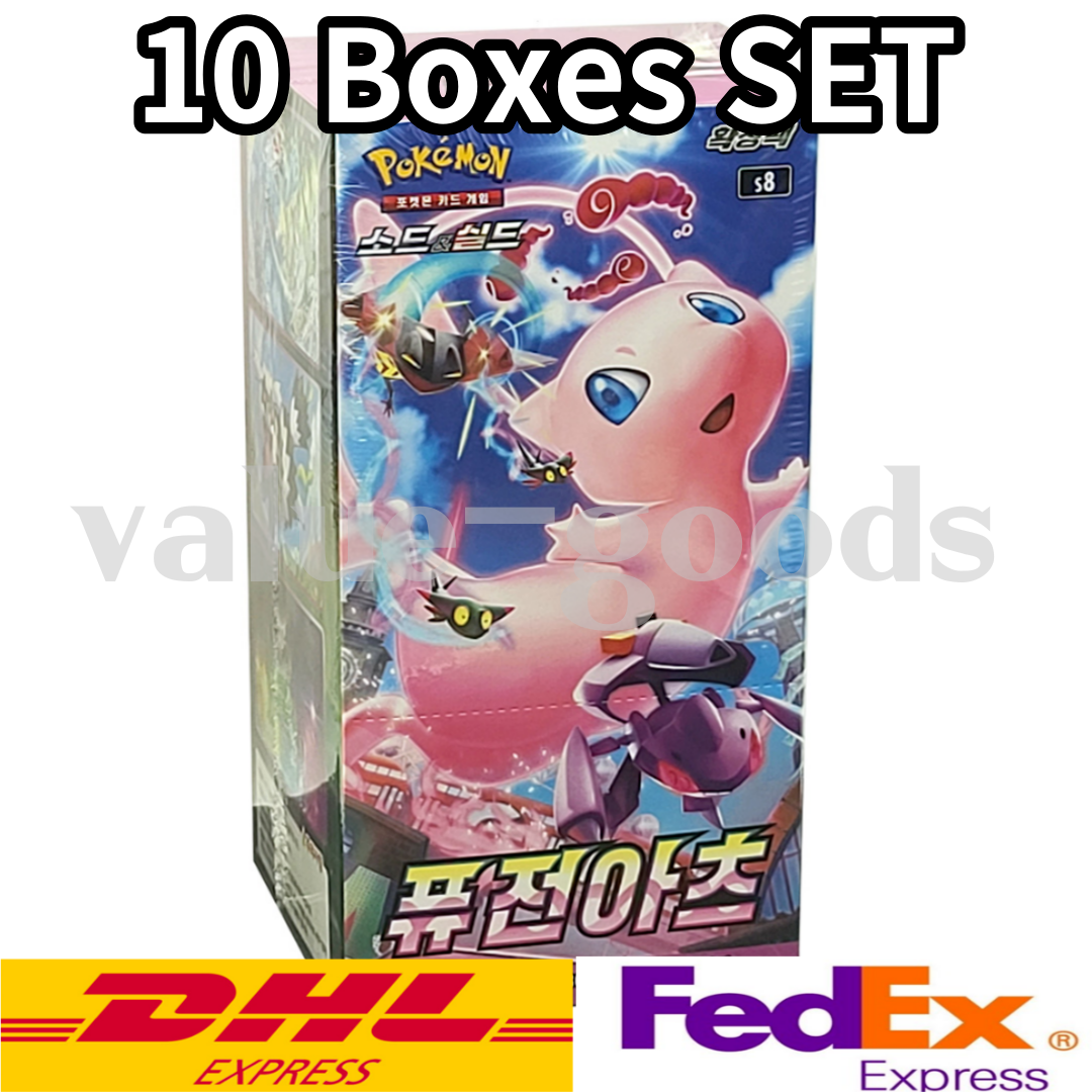 10 BOXES SET] Pokemon Card Sword&Shield Fusion Arts Booster Box S8