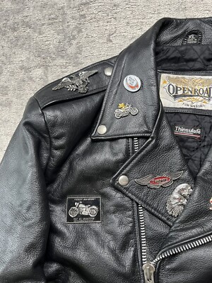 Vtg 90s Wilsons Open Road Leather Thinsulate Lined