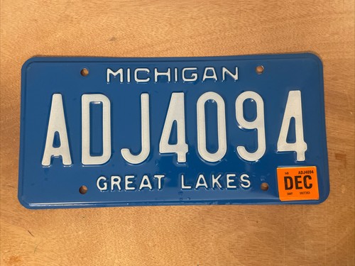 2007 Michigan License Plate # ADJ4094