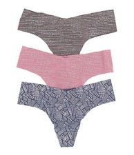 Victoria's Secret Seamless No Show Foil Panties Lot Bundle Set of 3 Small