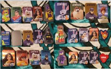 LOT OF 14 McDonalds Happy meal puzzles other games in Tin box BATMAN BUGS SCOOBY