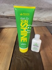 Hempz High on Sunshine Black Bronzer Tanning Lotion BONUS Sensitive Moisturizer