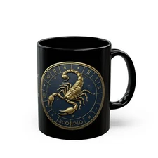 Scorpio Zodiac Black Mug (11oz, 15oz)