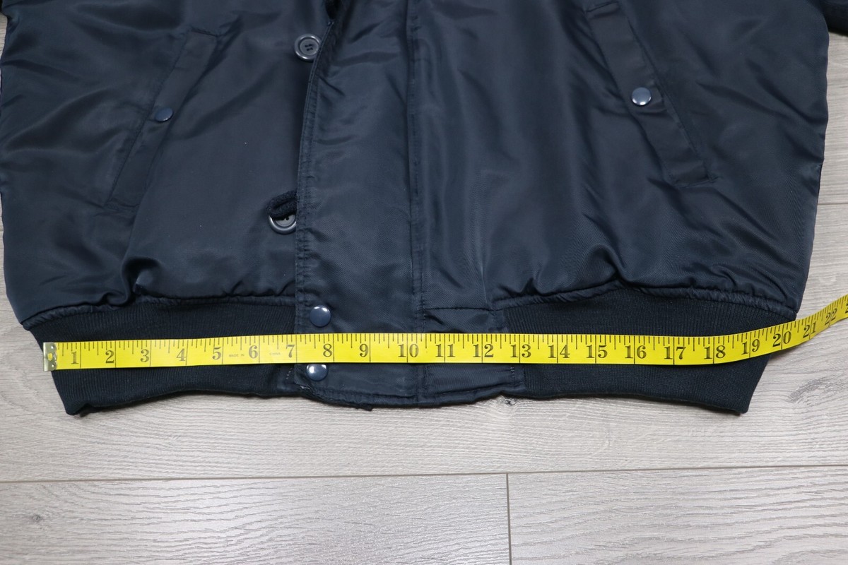 ALPHA INDUSTRIES N2B Vintage 80s Navy blue Nylon Bomber Jacket