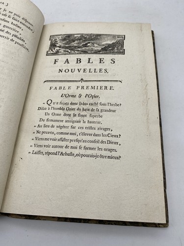 SAINT-MARCEL à prix réduit - Fables nouvelles dédiées à Monseigneur Comte d'Artois. 1778 EO
