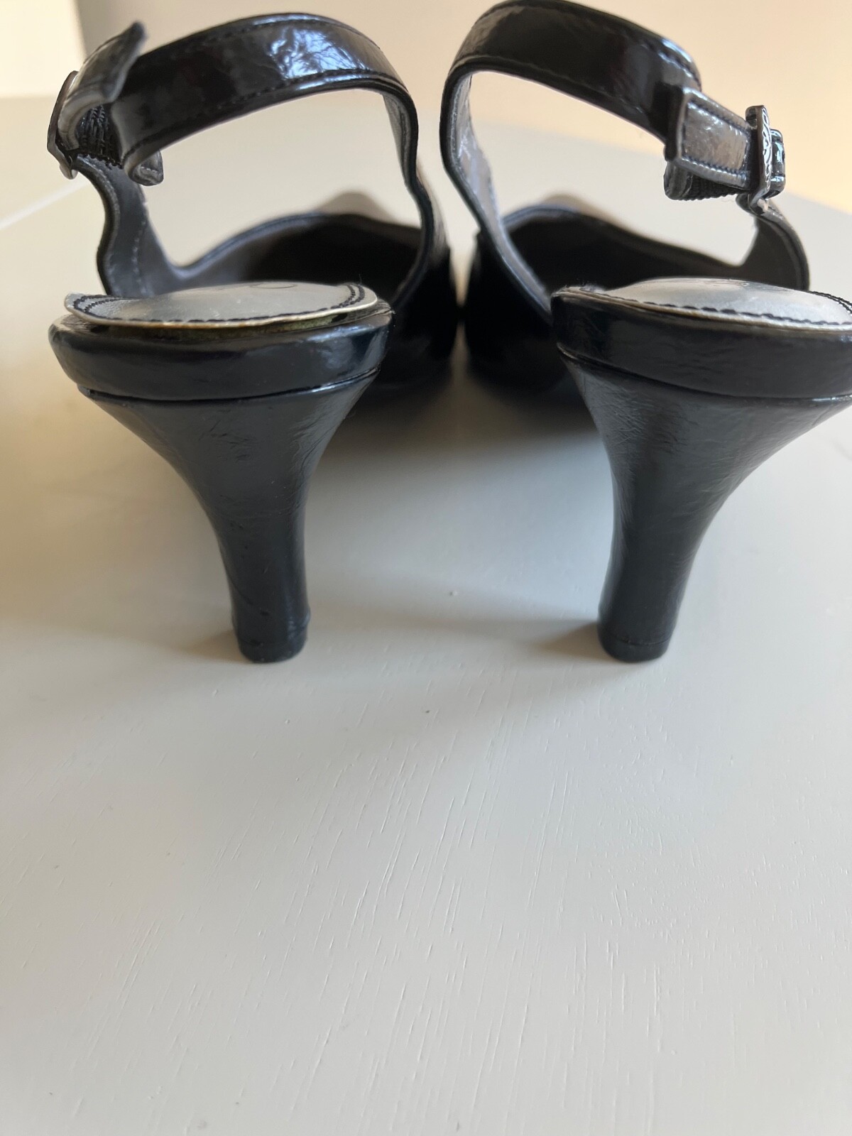 Life Stride Solid Black Slingback Size 9 - image 2