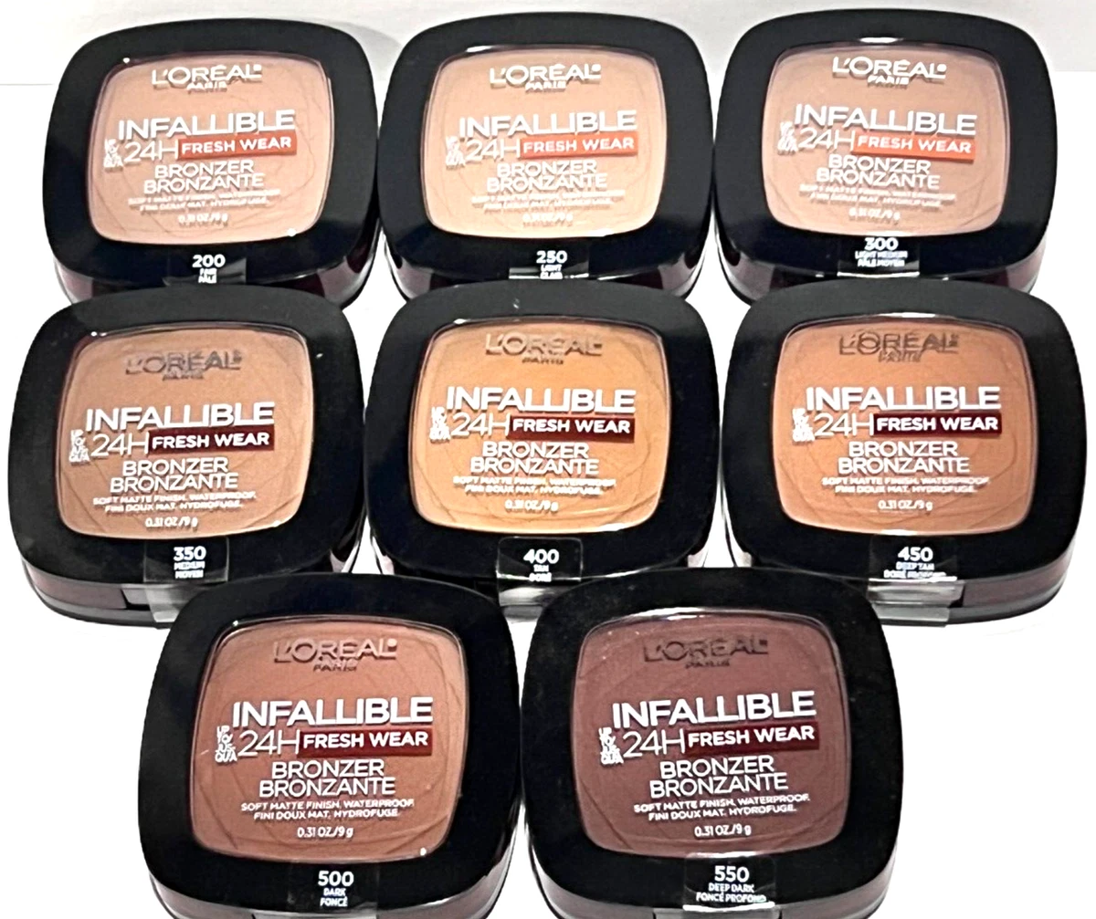 bag Vil ikke myg LOREAL INFALLIBLE BRONZER 24H FRESH WEAR CHOOSE COLOR | eBay