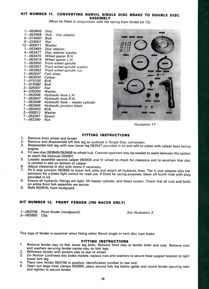 Norton Commando 750 1968-73 producción y conversión Formula Racer, notas de servicio Foto 2 de 2