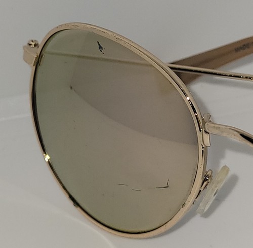 Occhiali da sole a specchio uomo American Eagle e custodia in pelle fine cucita foderati in velluto - Foto 14 di 18