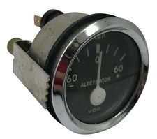 Vdo 1914 Illuminated Marine Alternator 60 - 0 - 60 Amp Ammeter Gauge 2-116