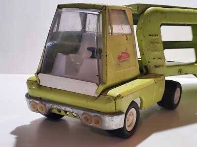 Tonka Car Carrier Hauler Auto Transport Truck Pressed Steel