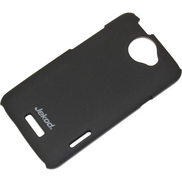 JEKOD CUSTODIA SUPER COOL CASE COVER POSTERIORE RIGIDA PER HTC ONE X NERA BLACK - Immagine 2 di 4