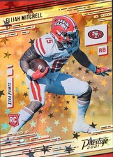 2021 Panini Prestige Football Rookies #289: Elijah Mitchell Xtra Points Astral