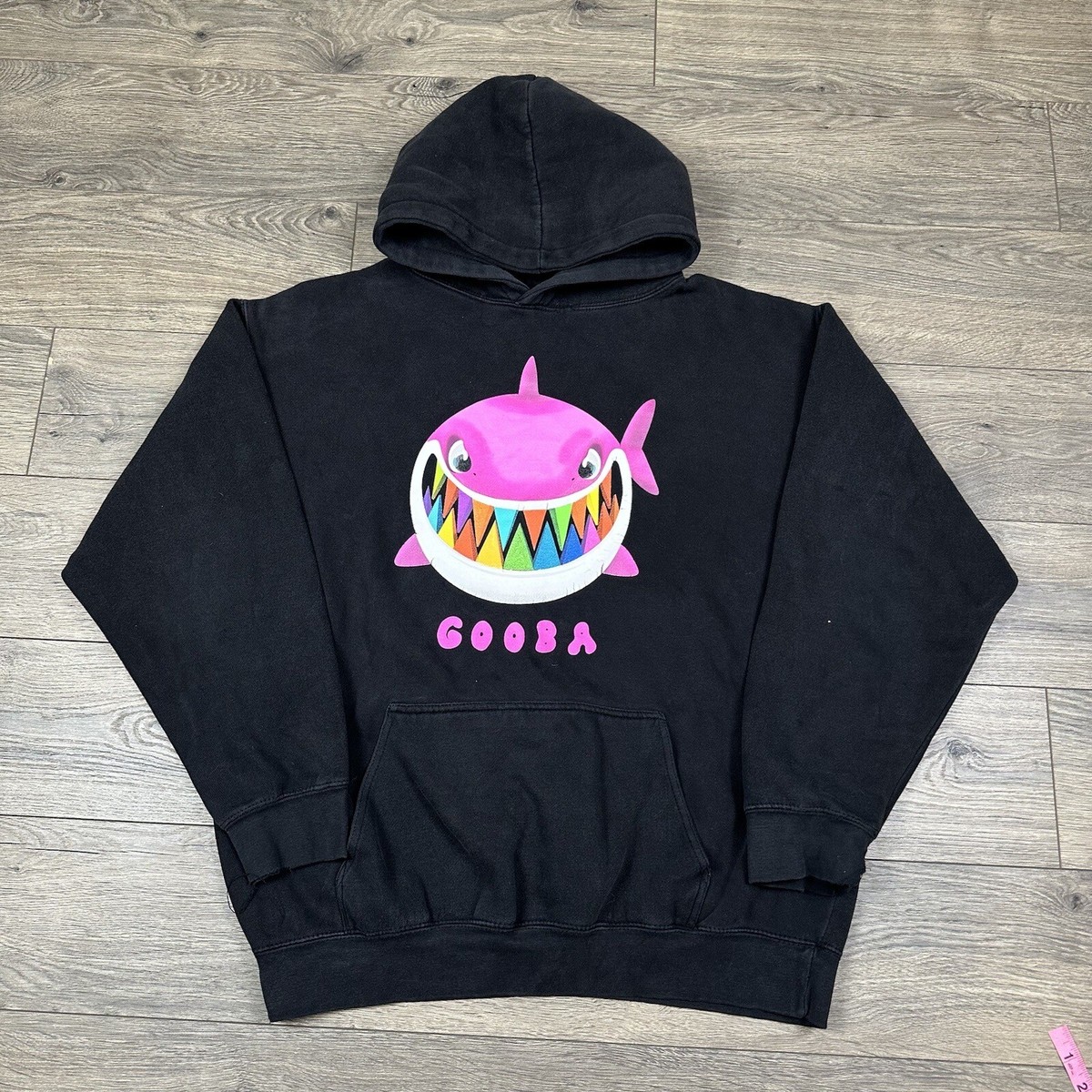 Tekashi 6IX9INE GOOBA Sweatshirt Adult Large Black Hoodie Shark