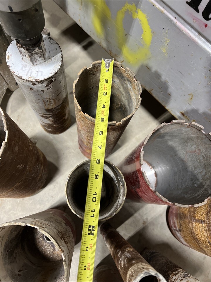 MILWAUKEE 4130 DIAMOND CORE CONCRETE DRILL RIG & 10 ASSRTD BITS ED4U ...