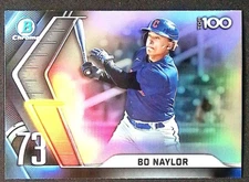 Bo Naylor - 2022 Bowman Chrome #BTP-73 Scouts Top 100 - Guardians