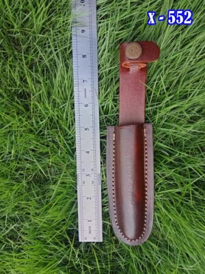 4.5 Fixed Double Edged Dagger Blade Leather Sheath / Holster  /vertical Knife
