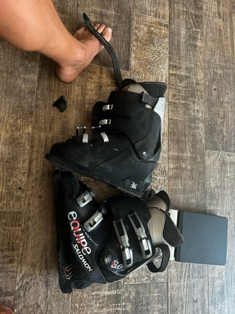 SALOMON Uomo US 10.5??? Stivali da sci Xwave Sensifit Downhill NERI