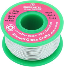 3.0Mm Solder Wire for Stained Glass Lead Free, Solid Core Solder Wire for Glass