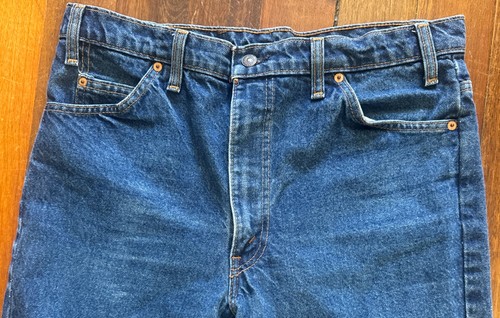 Jeans Levi’s 517 Naranja Etiqueta 36 x 30 Azul Denim Hecho en Canadá De Colección - Imagen 3 de 14