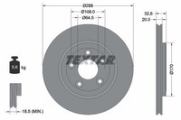2X Textar Bremsscheibe 92099100 FüR Daimler Ford USA Jaguar Lincoln