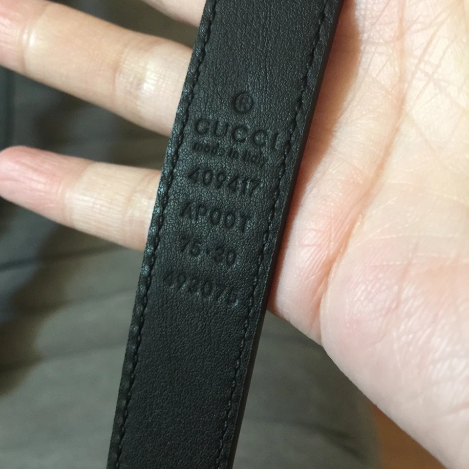 Cinto Gucci GG Marmont autêntico tamanho 75cm - Imagem 3 de 3