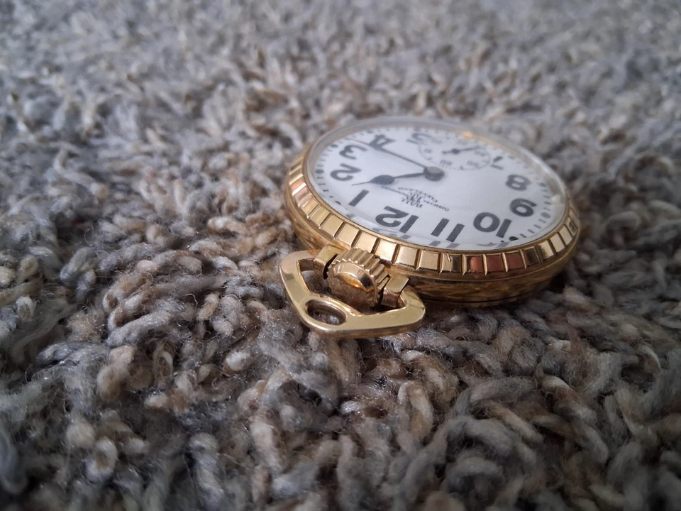 The Ball Co Pocket Watch 16 Size 21J 435C Rail Road Grade 10K Gold Plate Runs - Image 3 of 4