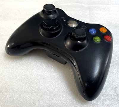 Microsoft Xbox 360 Wireless Controller Schwarz Gaming Gamepad für Xbox 360 Konsole