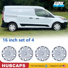 Silver 16 Wheel Covers Hub Caps Set For 2014-2023 Ford Transit Connect Snap-on