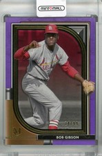2021 Topps Museum Collection Bob Gibson Amethyst /99 Cardinals Card