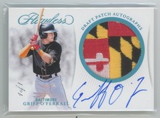 Griff O’Ferrall 2025 Flawless Draft Patch Autograph Platinum 1/1 Jersey Auto