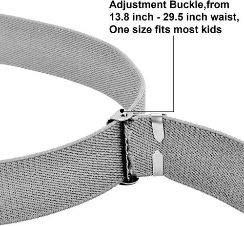 Tatuo 4 Pieces Kids Buckle Belt Kid Adjustable Elastic Boy Stretch Belt... - Picture 3 of 7