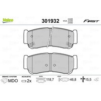 Valeo BremsbeläGe Bremsbelegsatz Hinten FüR Hyundai Santa Fé II