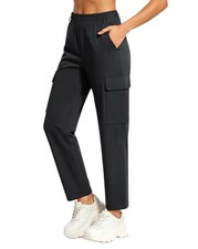 Womens Hiking Cargo Pants High Waisted Lightweight Quick Dry Joggers with 4 P...