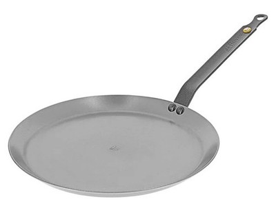 De Buyer MINERAL B Carbon Steel Crepe & Tortilla Pan 10'' SEASONING AVAILABLE