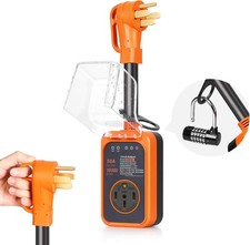 RV Surge Protector 50 Amp, Upgraded 16000 Joules Power Voltage Protector with Wa