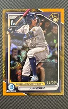 2024 Bowman Chrome - Prospects Juan Baez #BCP-160 Gold Shimmer Refractor /50