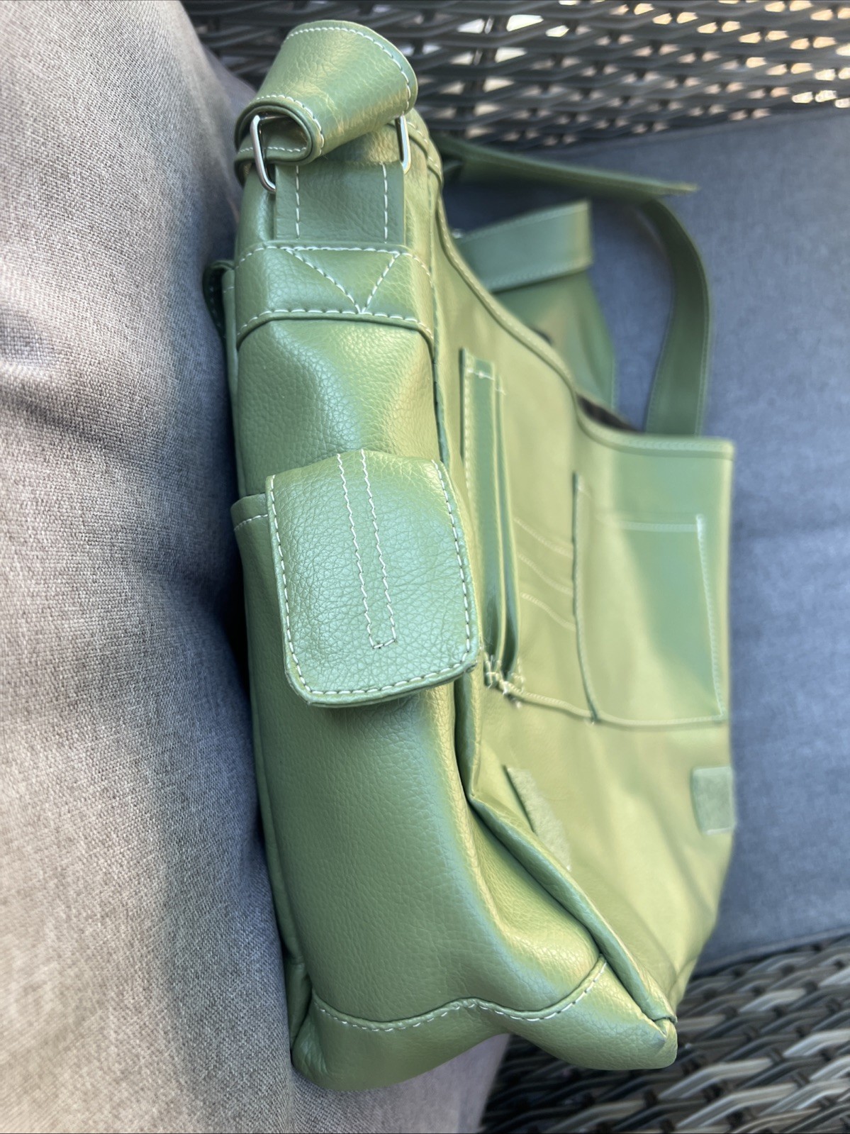 Initials, Inc Messenger Bag  With Multiple Pocket… - image 8