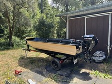 13ft Valco Aluminum Deep-V Boat With Trailer And 20hp Mercury Outboard - Turnkey