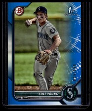 2022 Bowman Draft 1st Edition #BD-112 Cole Young Blue #/150