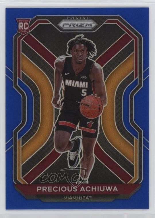 2020-21 Panini Prizm Blue Prizm /199 Precious Achiuwa #294 Rookie RC