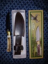 WHITETAIL CUTLERY STAG HANDLE FIXED BLADE KNIFE WT-057