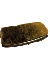 Mid-century Alaskan Leather-Fur Clutch/WalletPrimitive Vintage Alaskan Folk Art
