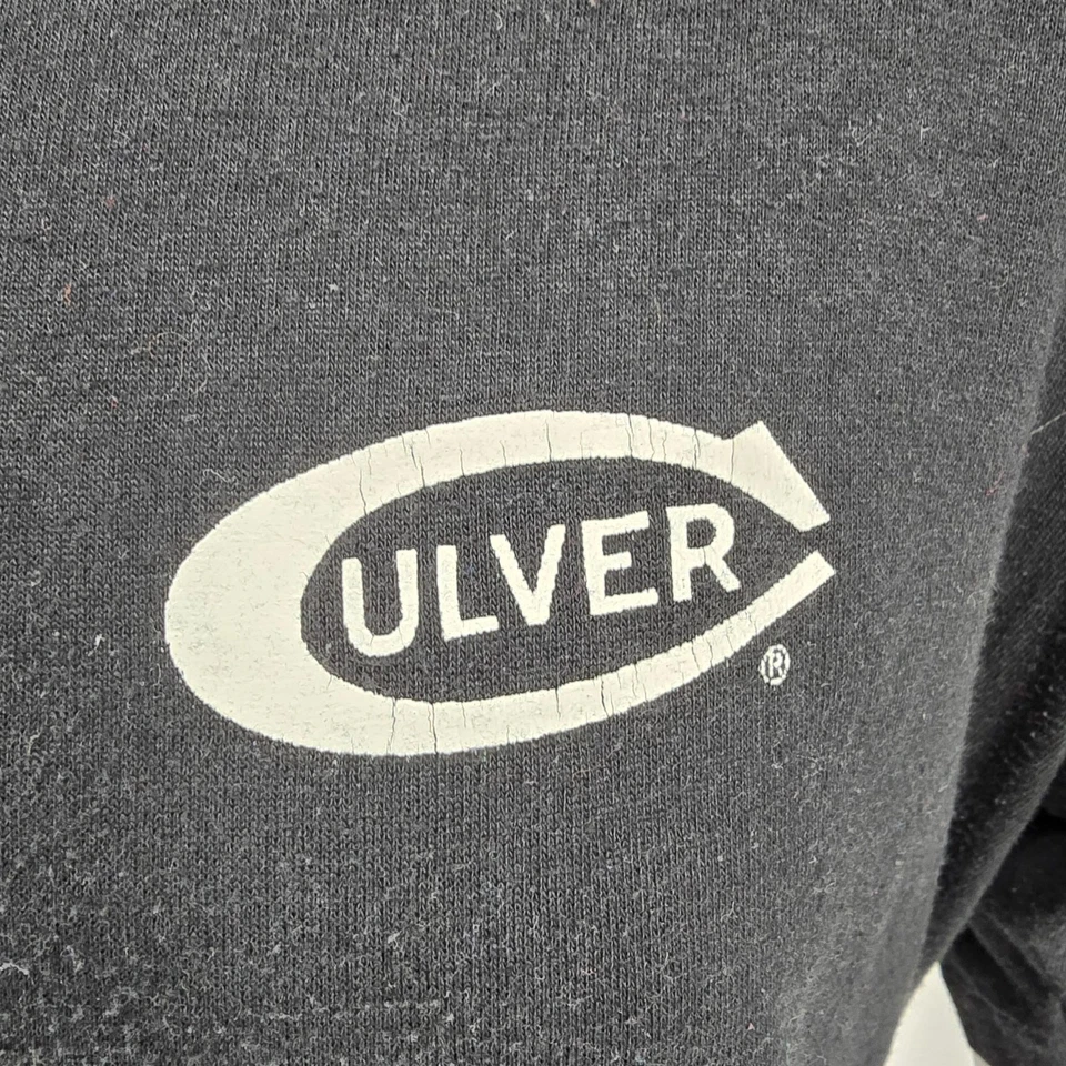 Camiseta negra vintage de los años 90 Russell Athletic Culver Academies puntada única (L) Foto 2 de 4