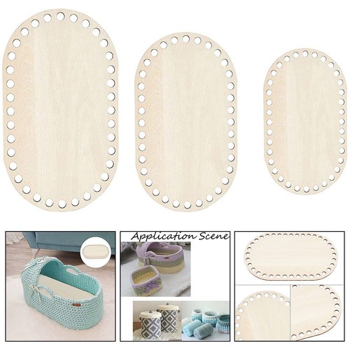 4 Fondi In Legno Per Cesti Fai Da Te – Forma Rotonda/Cuore, Base Per Uncinetto, Vimini, Naturale 14 Cm