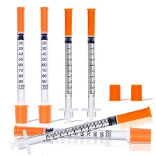 1ml/cc 31G 1/2 Inch Syringe, U-100 Lab Syringes, Individually 1ml-31g-1/2" 