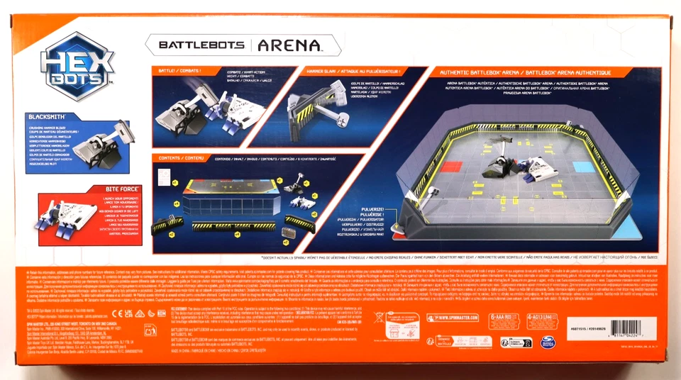 Hex Bots Battlebots Arena con Herrero y Fuerza de Mordida - Controles Remotos Foto 4 de 4